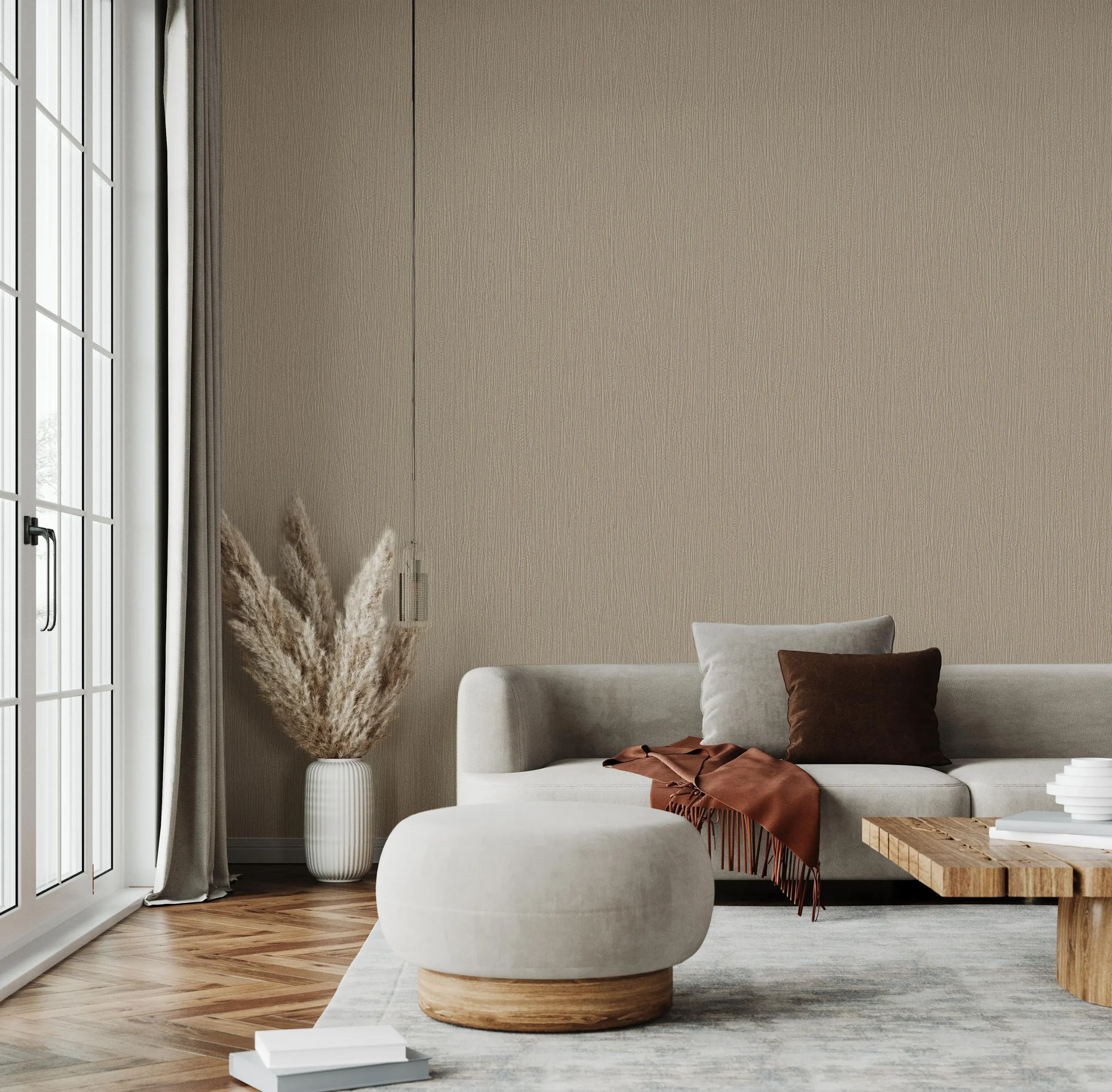 Gray Embossed Wallpaper – Understated Elegance (24111-4)